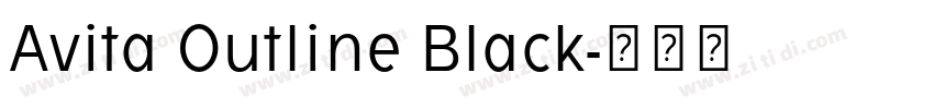Avita Outline Black字体转换